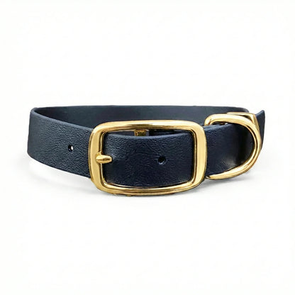 collared creatures waterproof biothane dog buckle collar in black for dogs