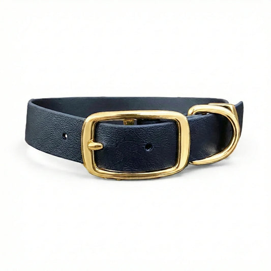 collared creatures waterproof biothane dog buckle collar in black for dogs