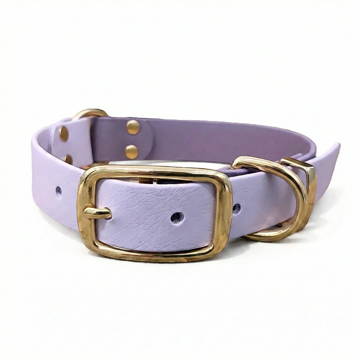 collared creatures waterproof biothane dog buckle collar in mauve & pastel pink multicolour for dogs