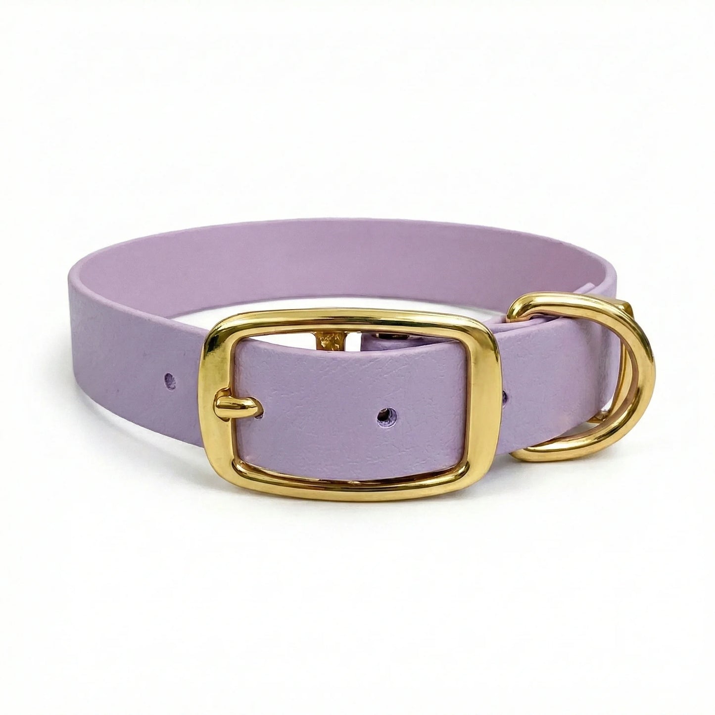 collared creatures waterproof biothane dog buckle collar in pastel pink for dogs
