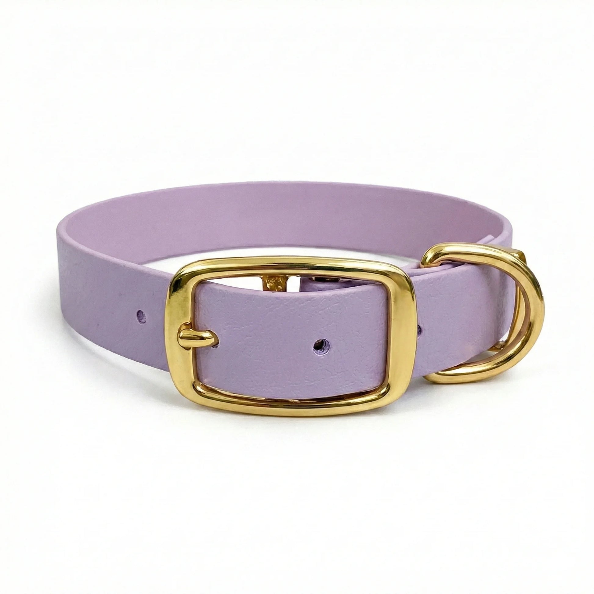 collared creatures waterproof biothane dog buckle collar in pastel pink for dogs