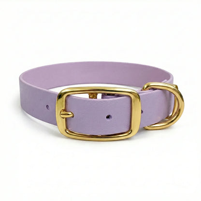 collared creatures waterproof biothane dog buckle collar in pastel pink for dogs