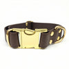 Dark Brown Waterproof Biothane Metal Clasp Dog Collar