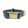 Dark Green Waterproof Biothane Metal Clasp Dog Collar