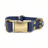 Navy Waterproof Biothane Metal Clasp Dog Collar