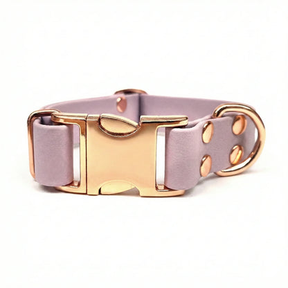 collared creatures waterproof biothane dog metal clasp collar in pastel pink for dogs