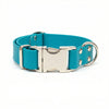 Teal Waterproof Biothane Metal Clasp Dog Collar