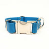 Turquoise Waterproof Biothane Metal Clasp Dog Collar