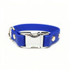 Electric Blue Small Breed Waterproof Biothane Dog Collar 21cm to 28cm Neck