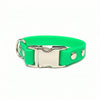 Neon Green Small Breed Waterproof Biothane Dog Collar 21cm to 28cm Neck