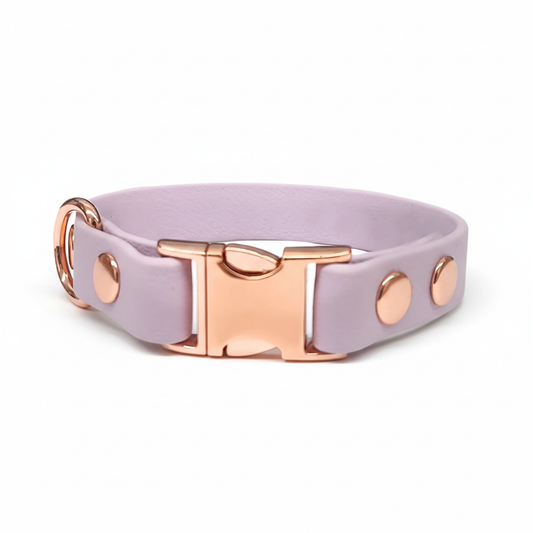 collared creatures waterproof biothane small breed 15mm dog clasp collar in pastel pink for dogs