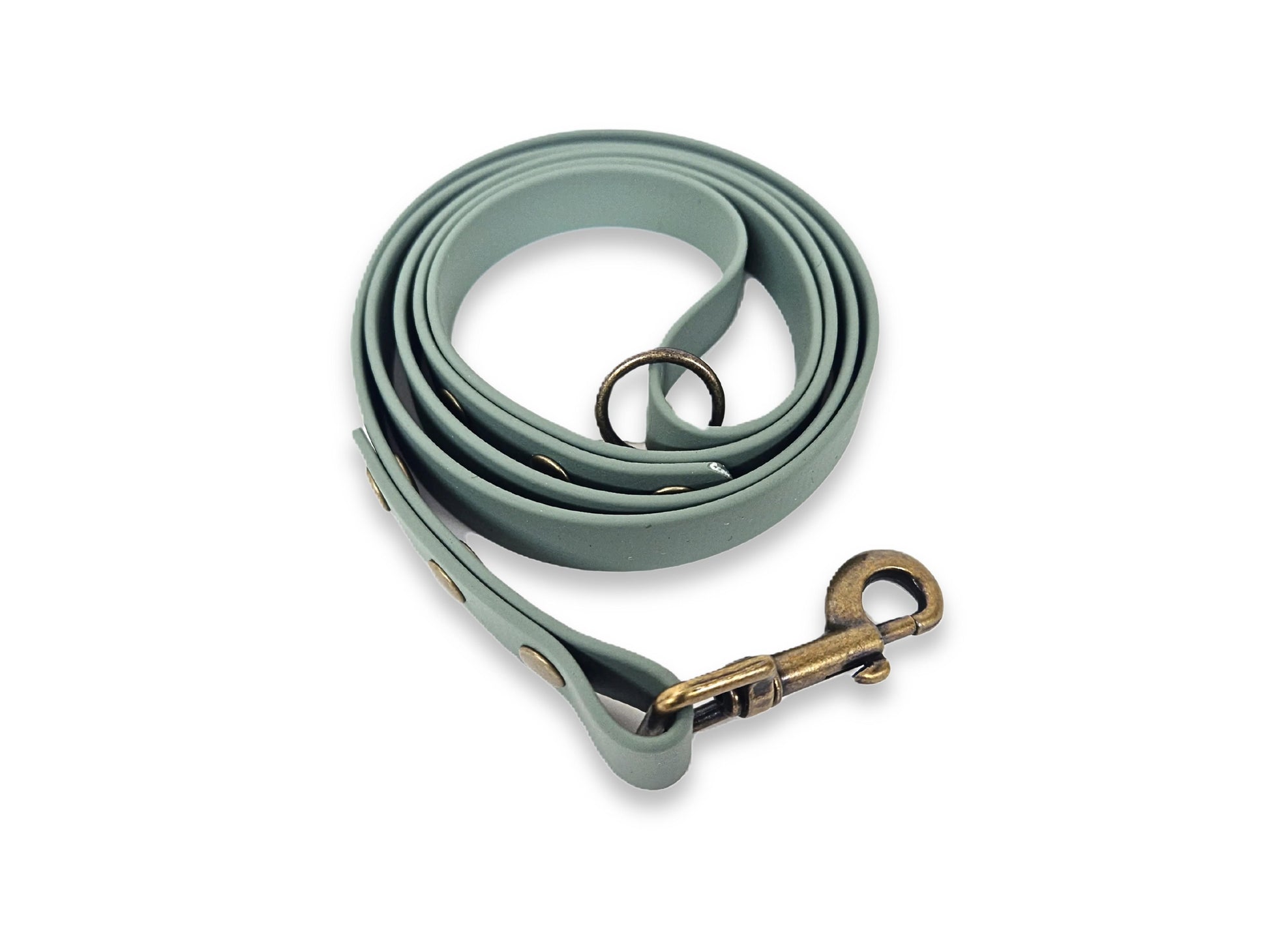 Country Green Waterproof Biothane Dog Lead with Clip – 1.2m Durable Leash for Dogs