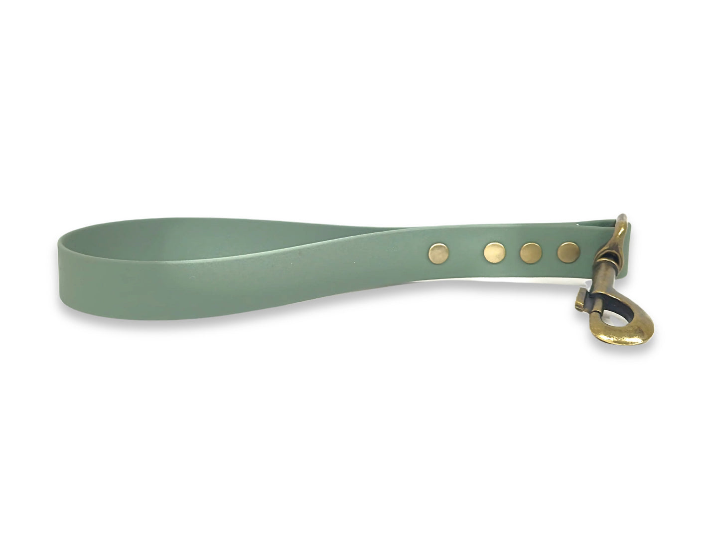Country Green waterproof Biothane traffic handle, short dog lead for close control