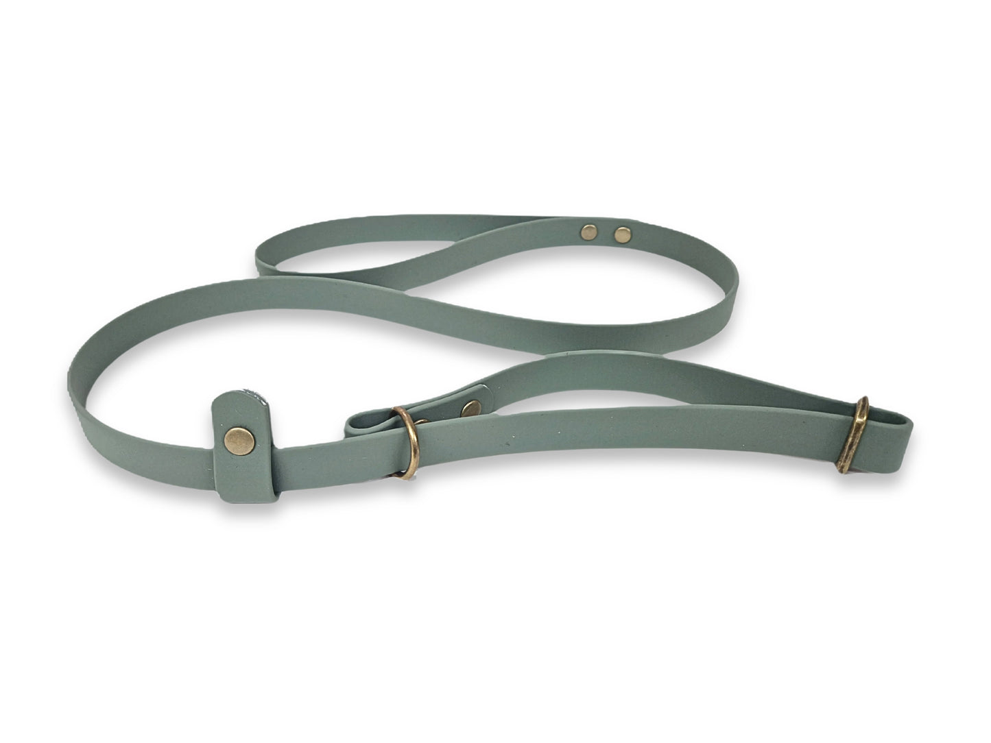 Country Green waterproof dog slip lead made from Biothane, handcrafted in Yorkshire