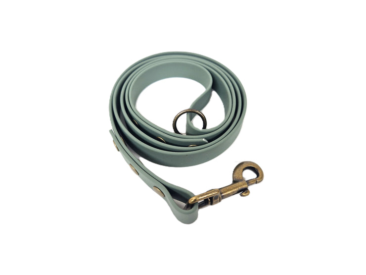 Country Green Waterproof Biothane Dog Lead Handmade in Yorkshire