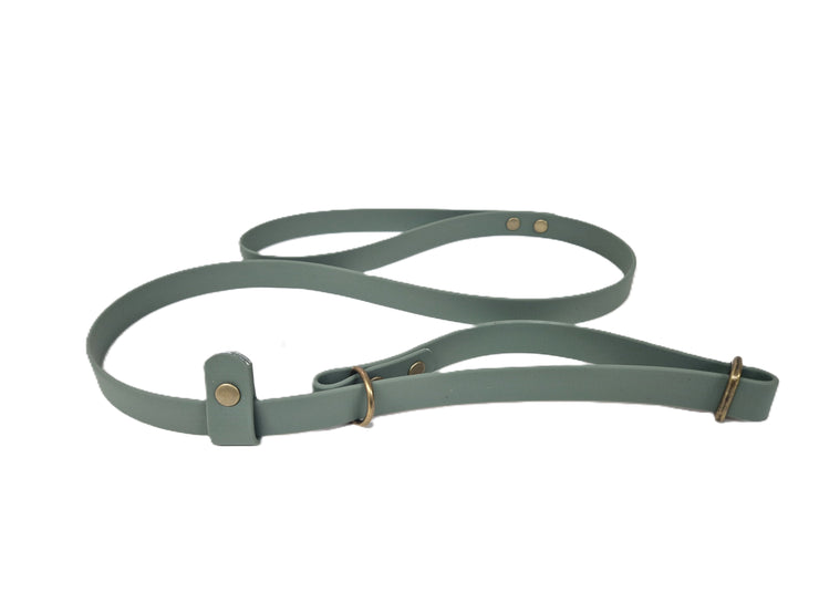 Country Green Waterproof Biothane Dog Slip Lead Handmade in Yorkshire