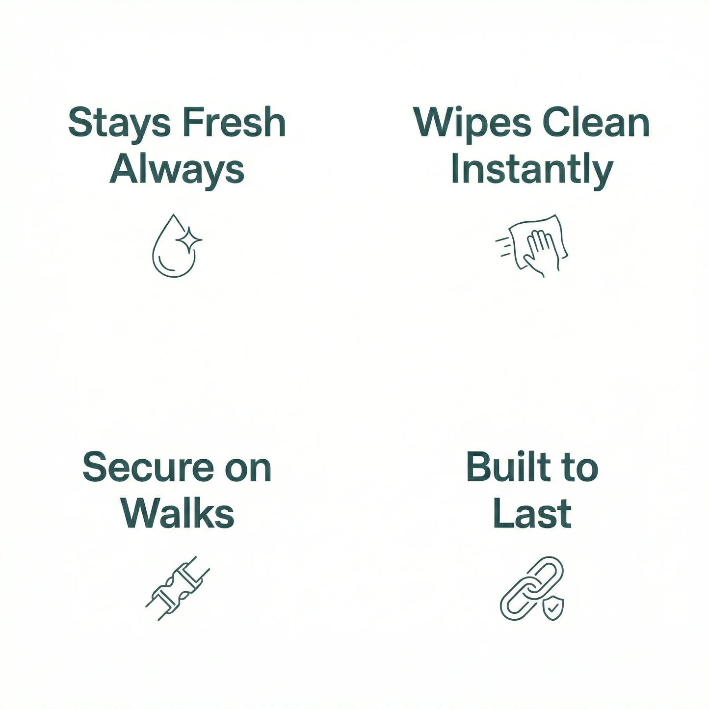 Dark Green Waterproof Biothane Metal Clasp Dog Collar - Collared Creatures LTD