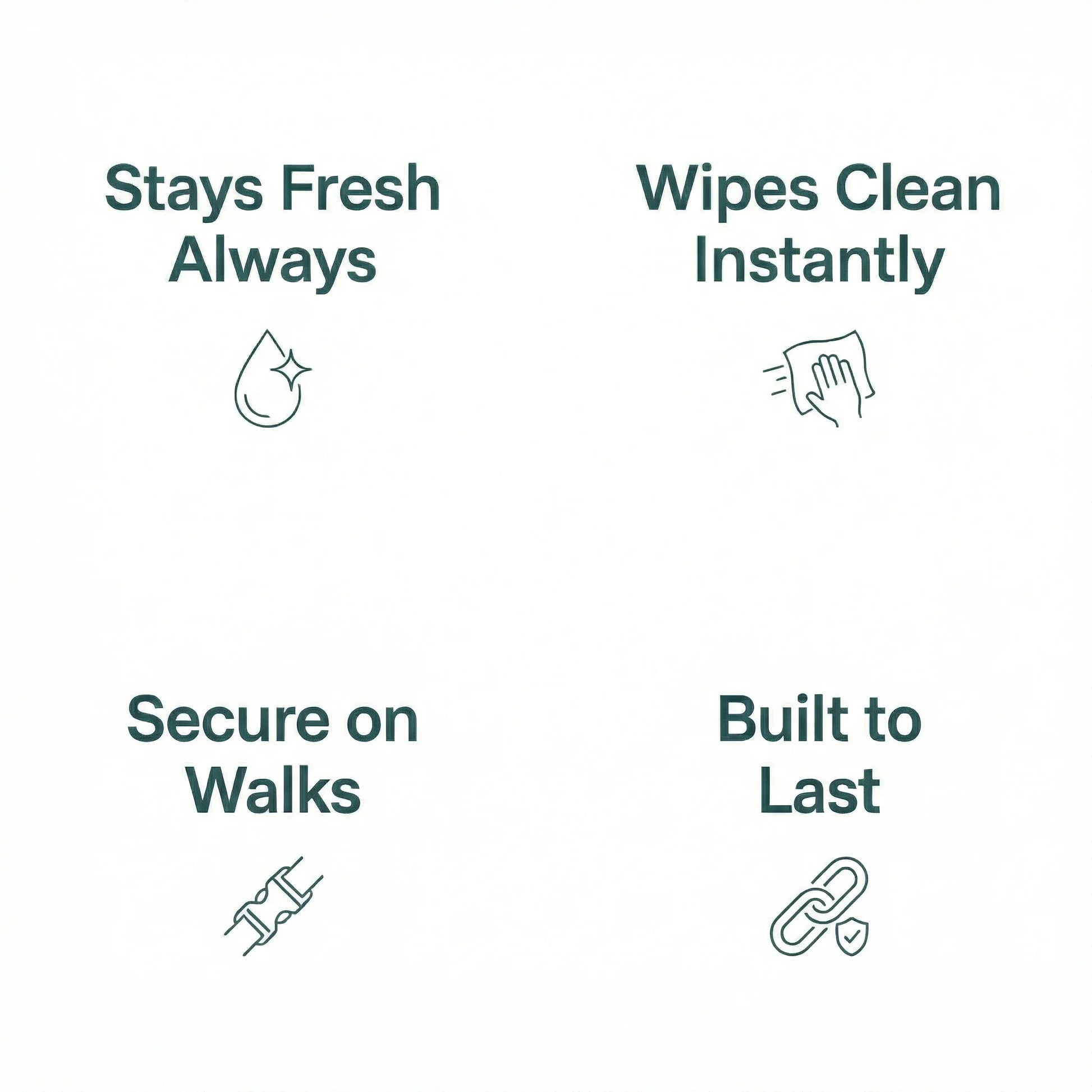 Dark Green Waterproof Biothane Metal Clasp Dog Collar - Collared Creatures LTD