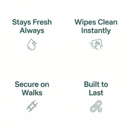 Dark Green Waterproof Biothane Metal Clasp Dog Collar - Collared Creatures LTD