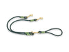 Bottle Green Handmade Rope Split - Double Dog Lead