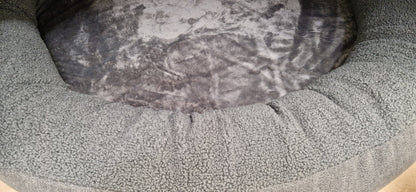 Large Grey Deluxe Comfort Cocoon Dog Bed 30% off