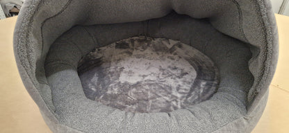 Large Grey Deluxe Comfort Cocoon Dog Bed 30% off