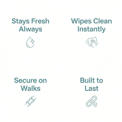 Duck Egg Blue Waterproof Biothane Metal Clasp Dog Collar