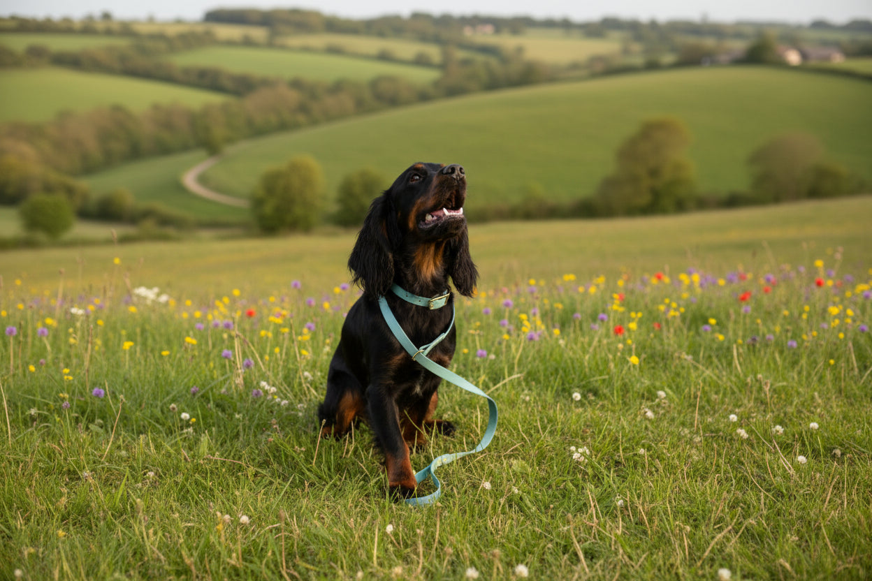 duck egg biothane collar and lead/collared creatures
