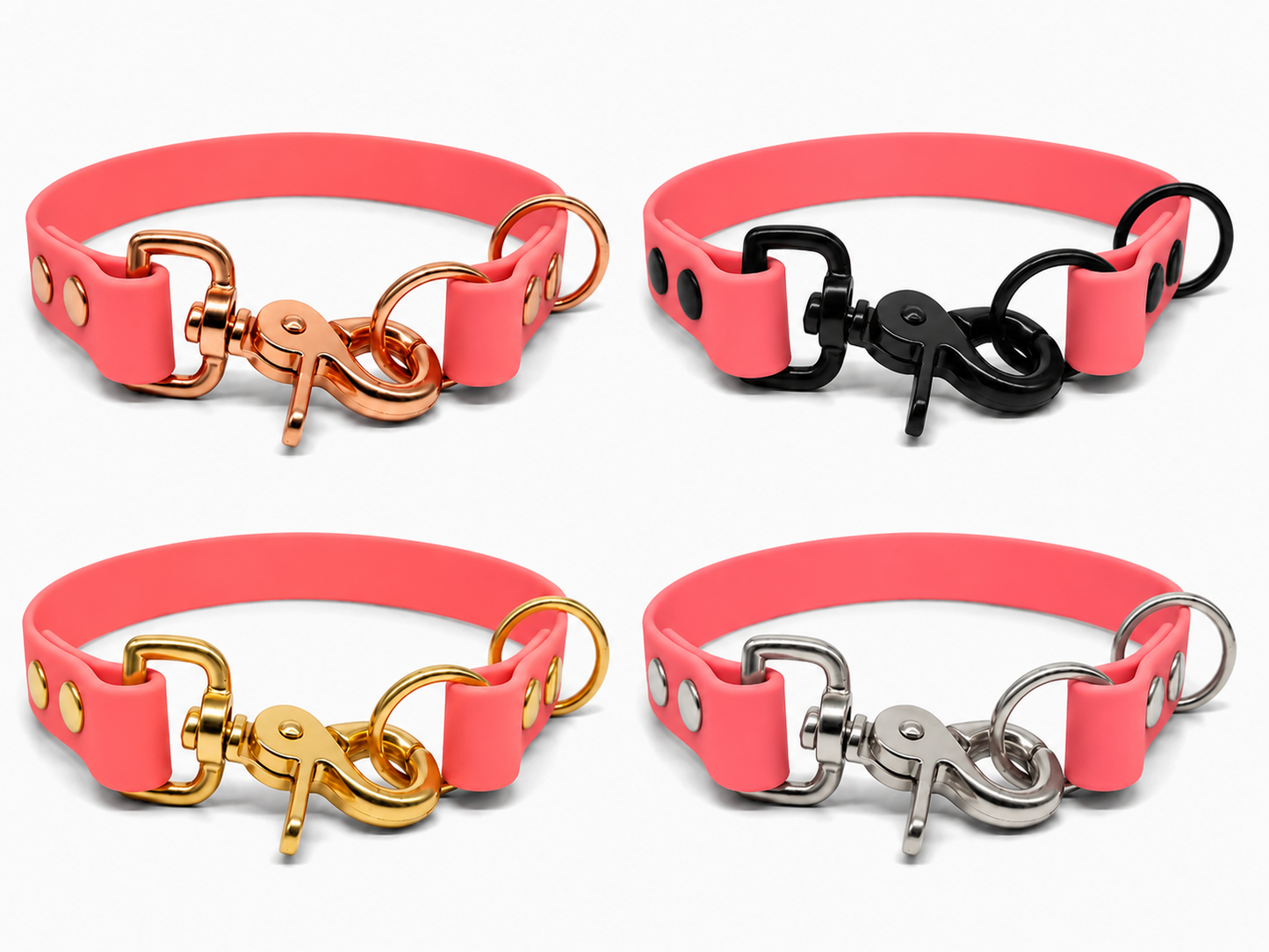 Coral Waterproof Biothane Slip Dog Collar