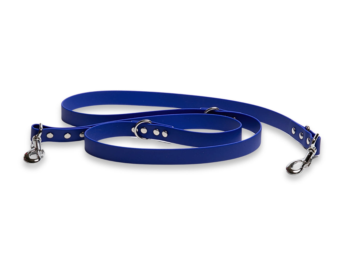Electric Blue Biothane Dog Training Lead – Adjustable Waterproof