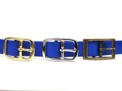 Electric Blue Waterproof Biothane Buckle Dog Collar