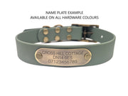 Wine & Beige Multicolour Waterproof Biothane Buckle Dog Collar