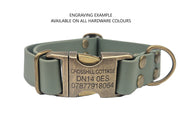 Country Green Waterproof Biothane Metal Clasp Dog Collar