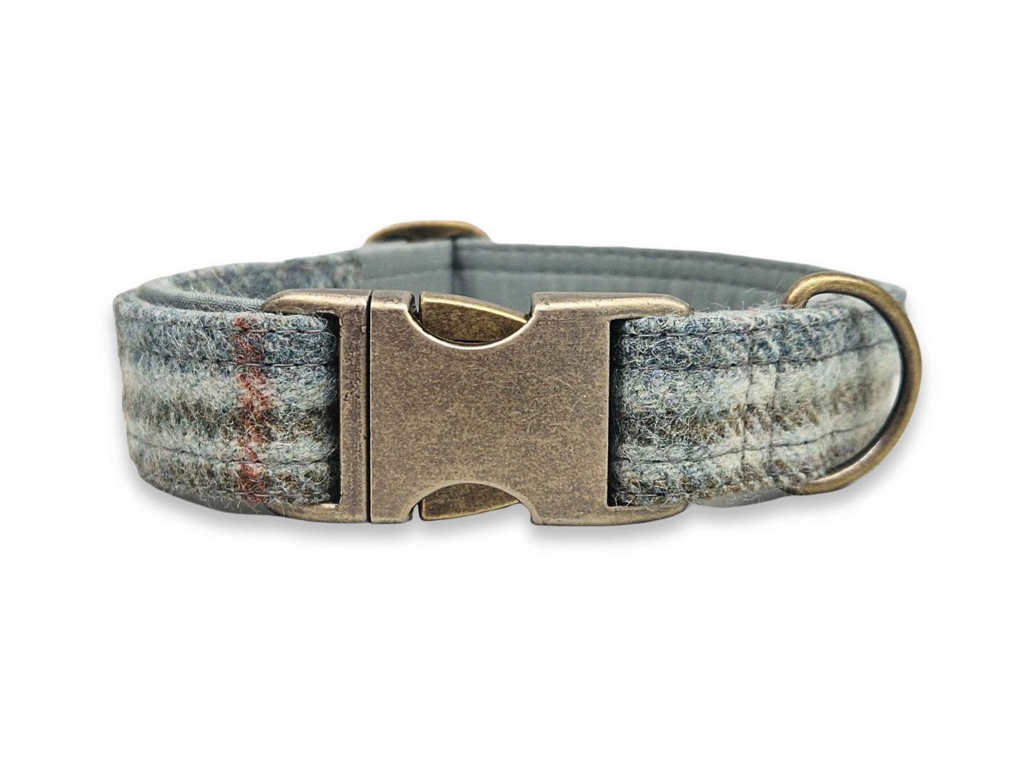 extra wide tweed clasp dog collar for large breeds