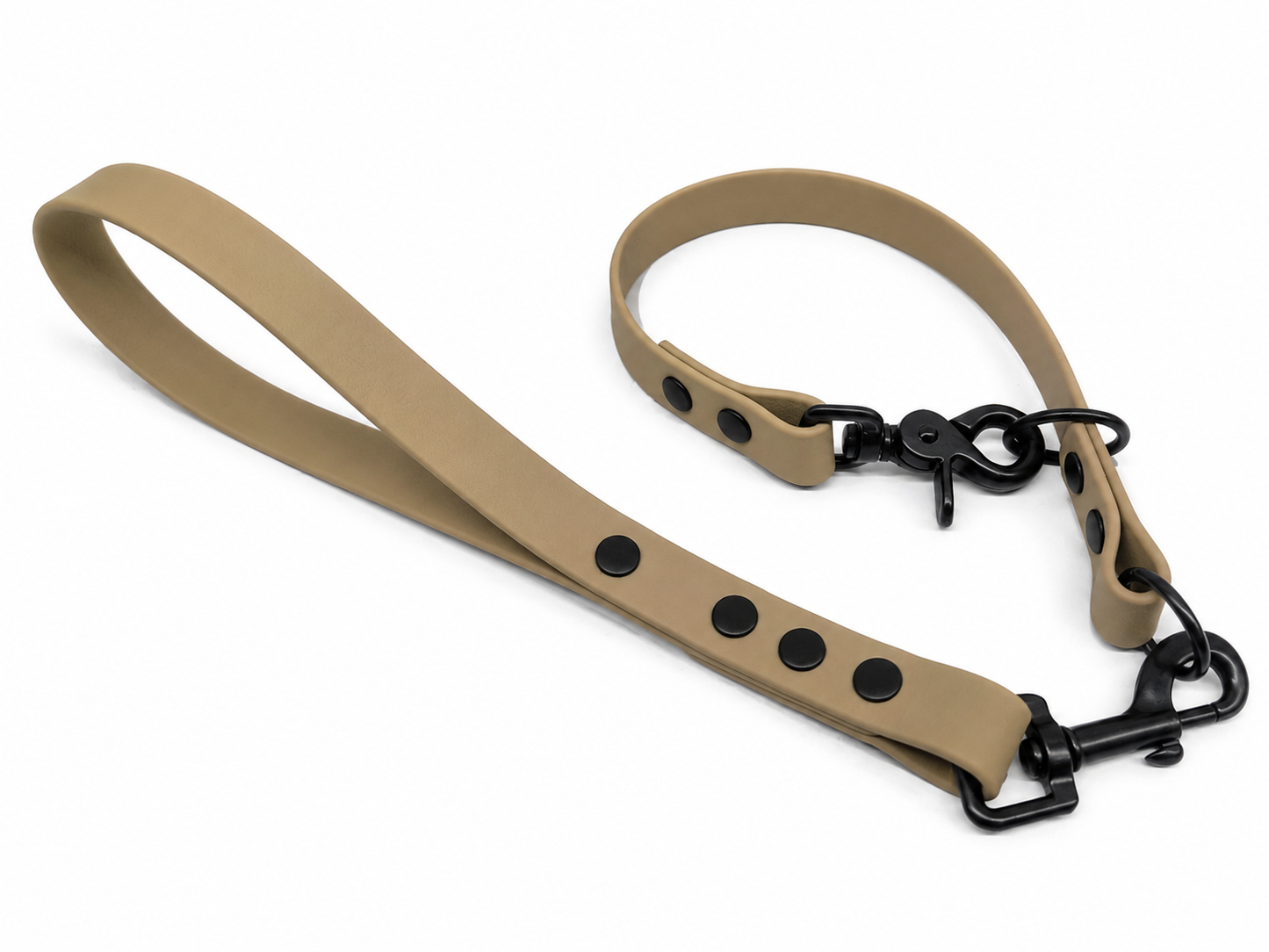Beige Waterproof Biothane Slip Dog Collar