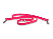 Fuchsia Pink Waterproof Biothane Dog Training Lead – Adjustable 1.9m Leash