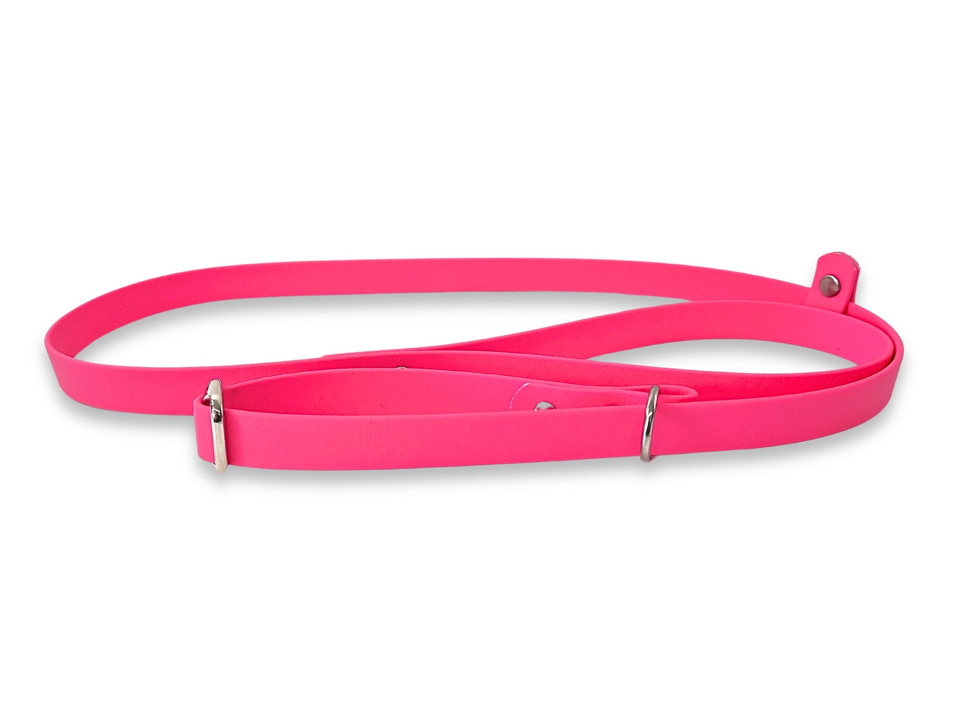 Fuchsia waterproof Biothane dog slip lead, colourful and easy to clean