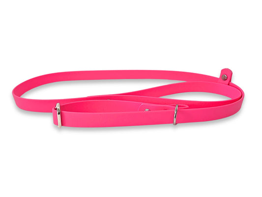 Fuchsia waterproof Biothane dog slip lead, colourful and easy to clean