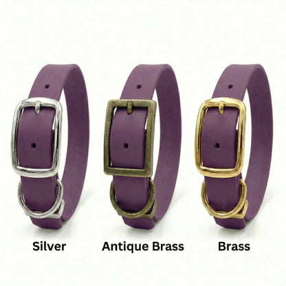 Grape Waterproof Biothane Buckle Dog Collar - Collared Creatures LTD