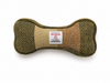 Harris Tweed Dog Bone Toy Green Block