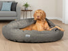 Grey Classic Comfort Cocoon Dog Bed (cushion base)
