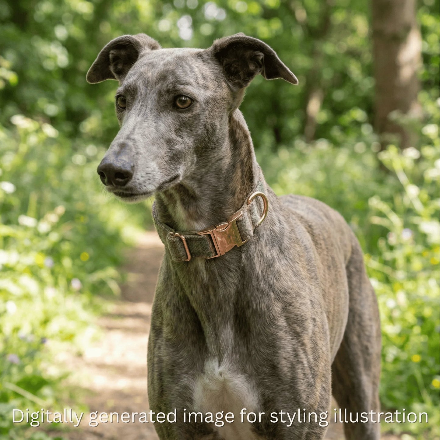 Abraham Moon Glen Coe Terracotta Luxury Dog Collar