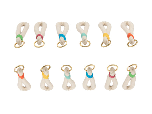 Product photo of Collared Creatures 10mm cotton rope Key-Rings