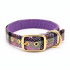 Rose & Amethyst Check - Buckle Fastening Luxury Harris Tweed Dog Collar