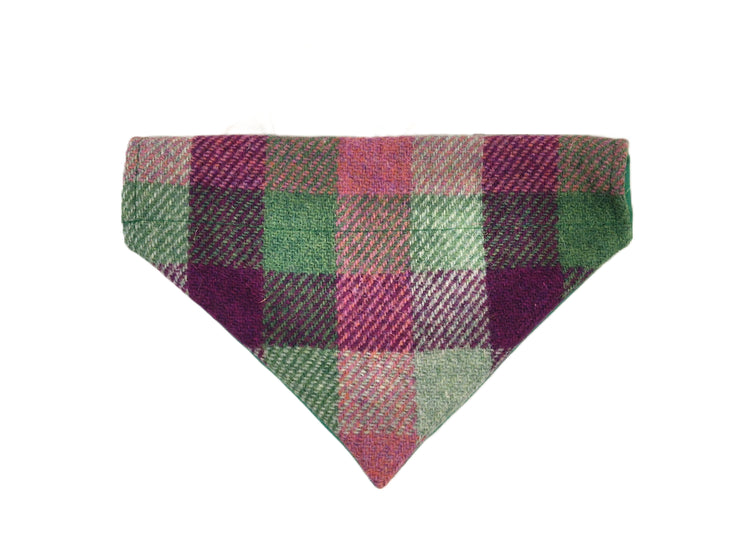 *NEW* Heather Check Luxury Harris Tweed Dog Collar