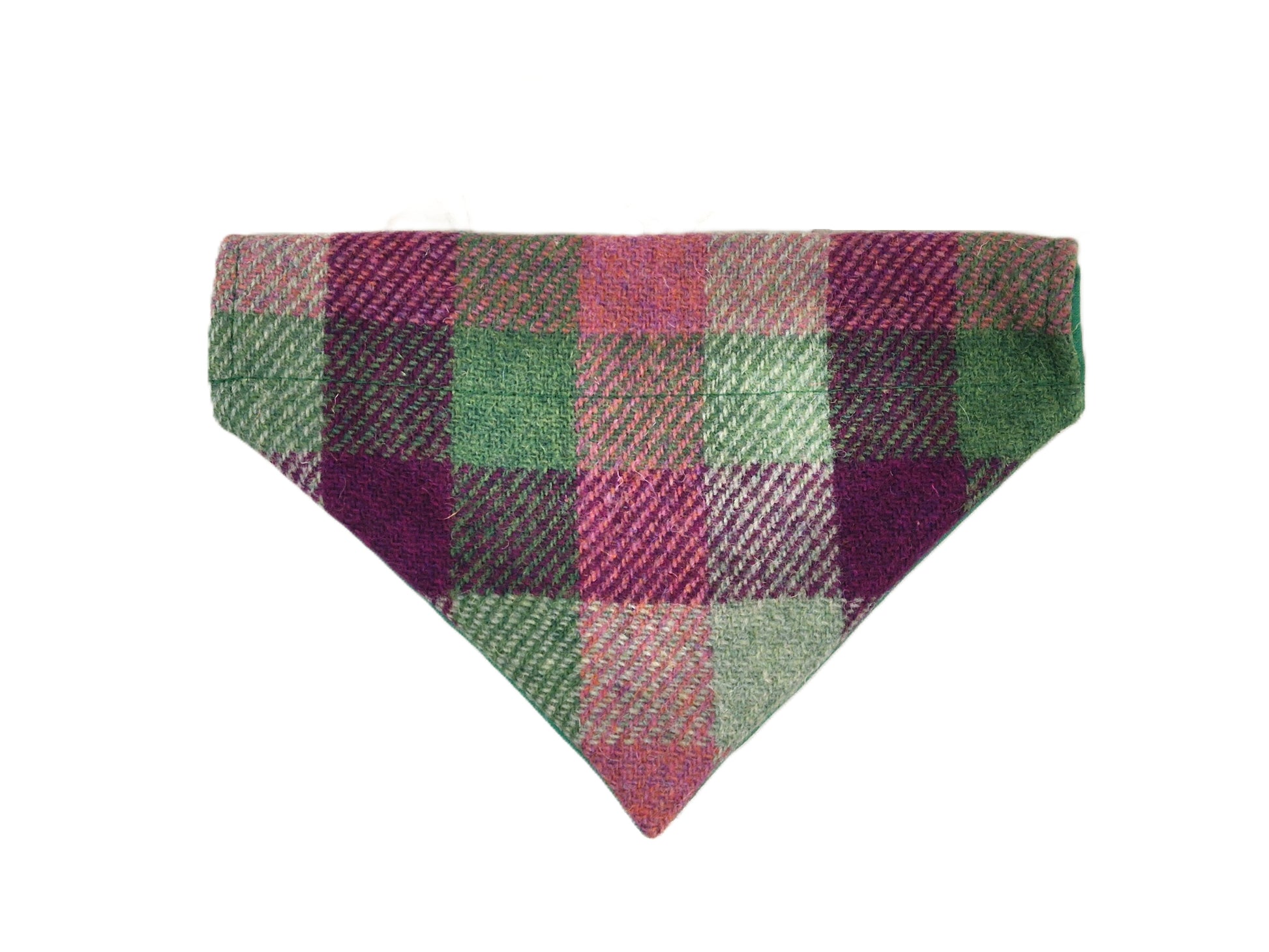 Heather Check Luxury Harris Tweed Dog Bandana