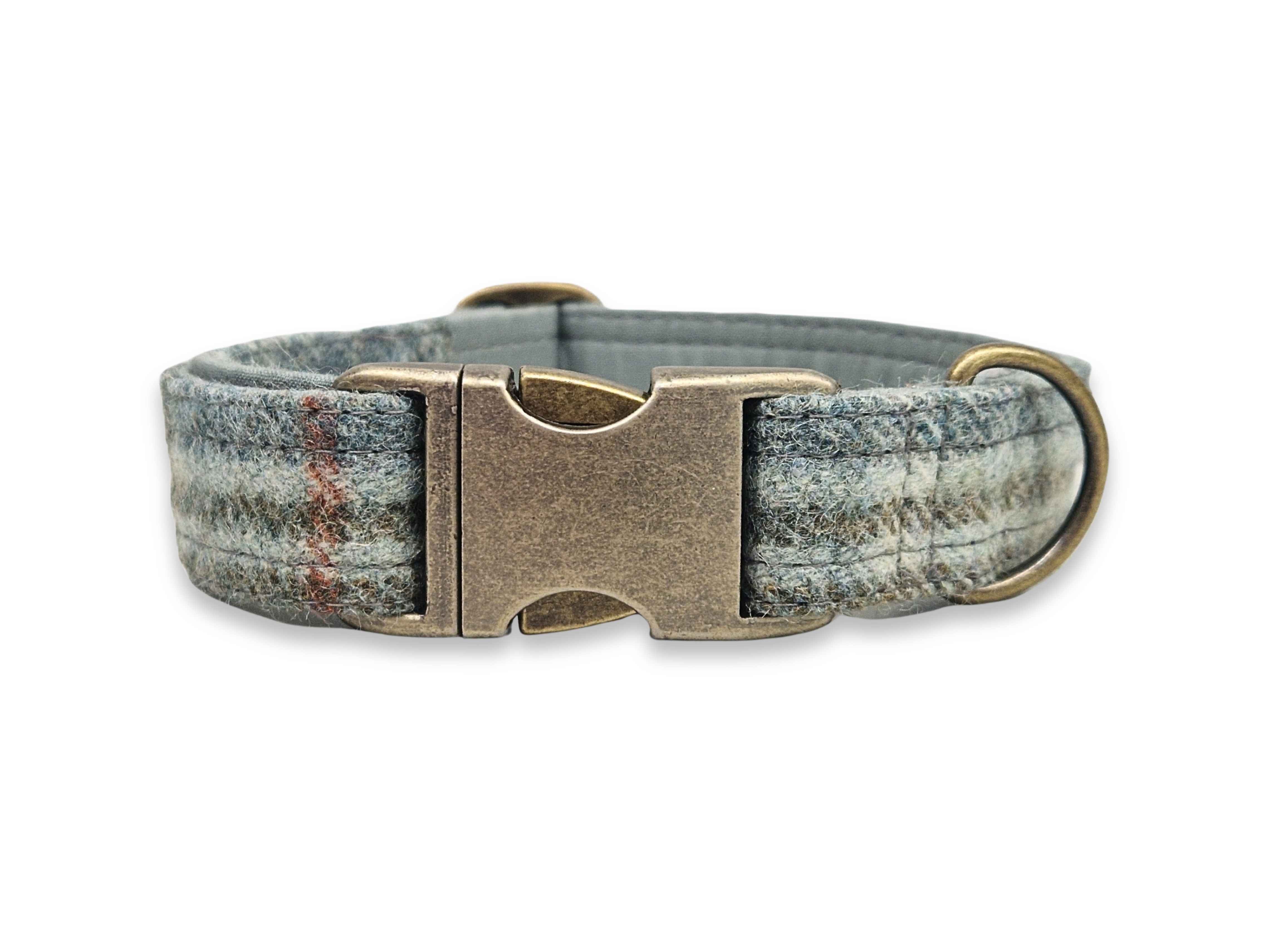 Abraham Moon Huntingtower Celestial Tweed Dog Collar | UK Handmade