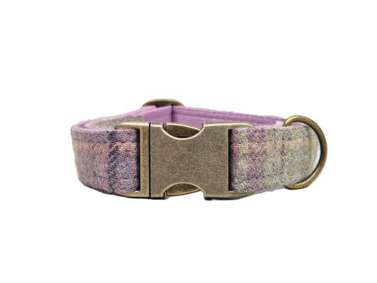 Extra Wide 38mm - Abraham Moon Kincraig Heather Dog Collar