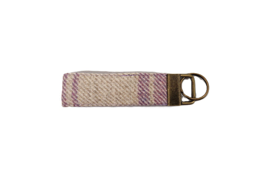 Collared Creatures Abraham Moon Kincraig Heather Luxury Handmade Keyrings / Key Fobs
