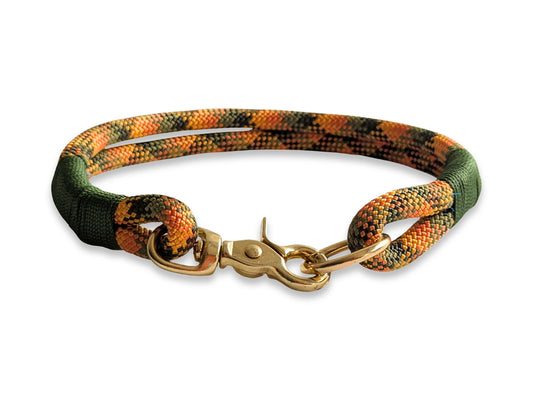 Maple Syrup Handmade Rope Dog Collar with whipping -collared creatures